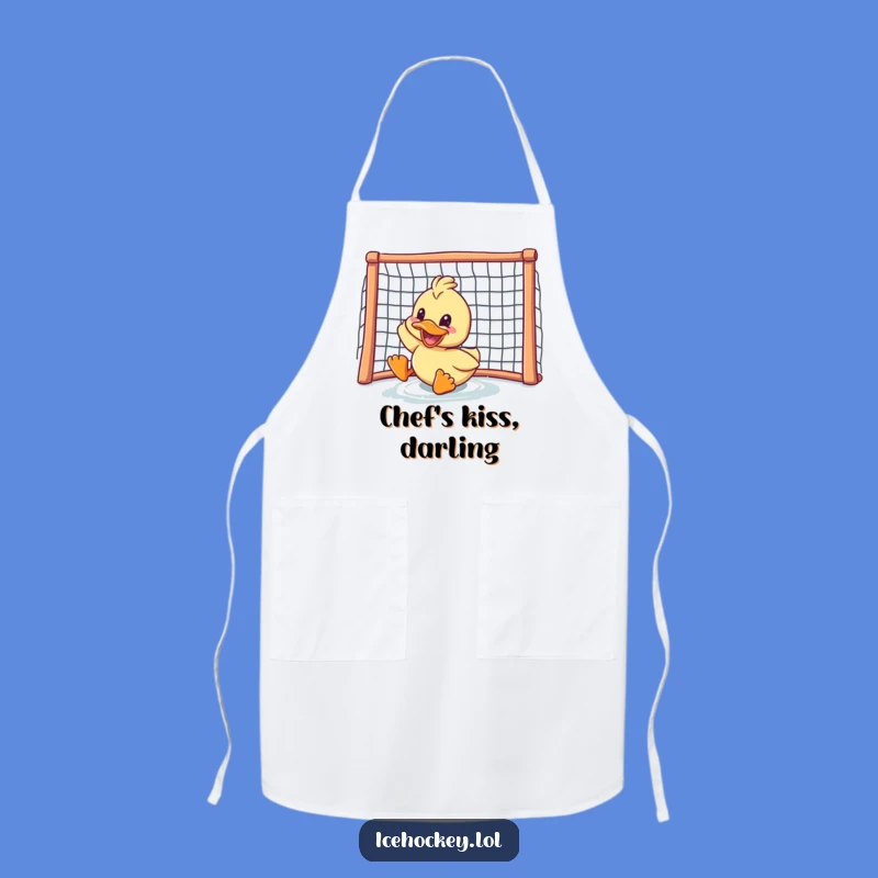 Funny Duck Hockey Apron: Cook Up a Storm with This Hilarious Gear!