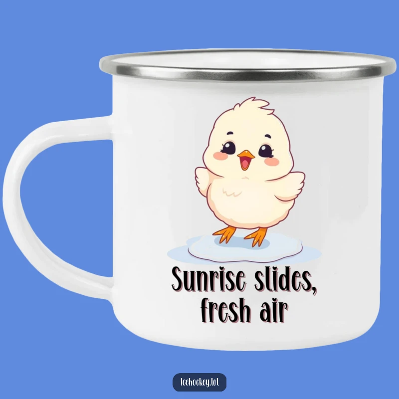 Funny Chick Sliding Camping Mug: Glee On-the-Go Gift