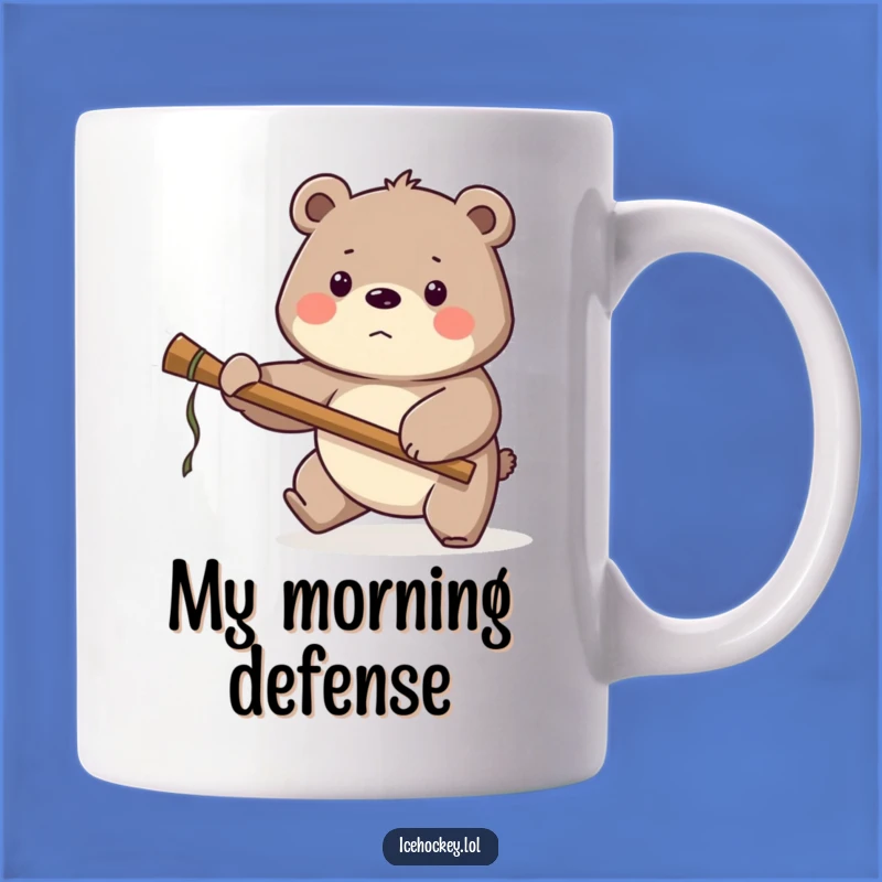 Funny Bear Hockey Mug: Proud Goalie Gift for Sports Fans