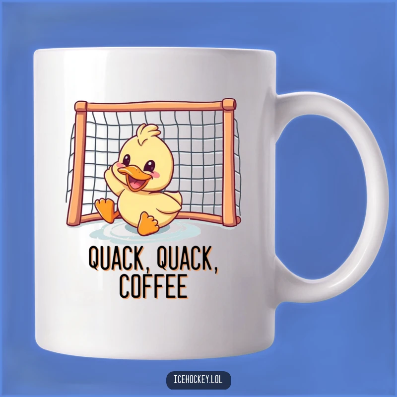 Funny Duck Goal Mug: Hilarious Hockey Player Gift for Sports Fans!
