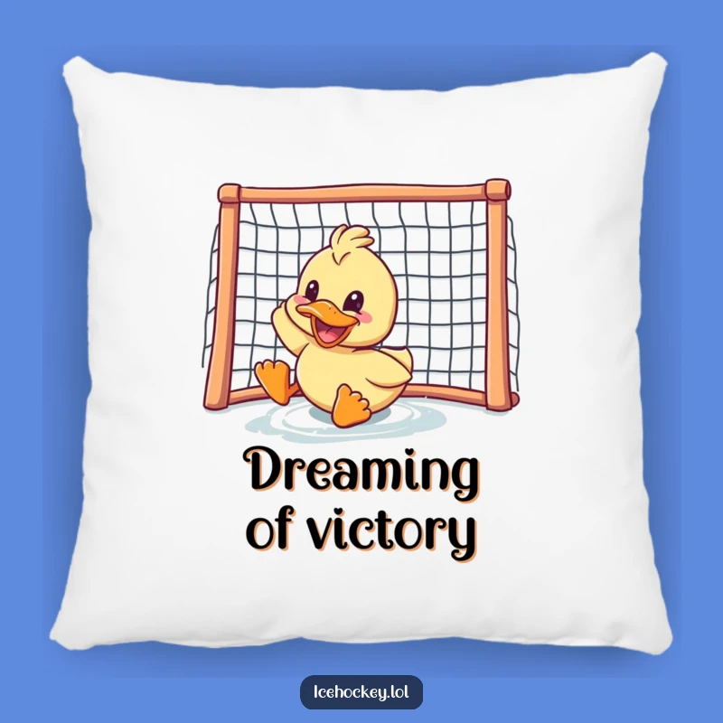 Funny Duck Hockey Pillow: Cozy Comfort for the Ultimate Fan!