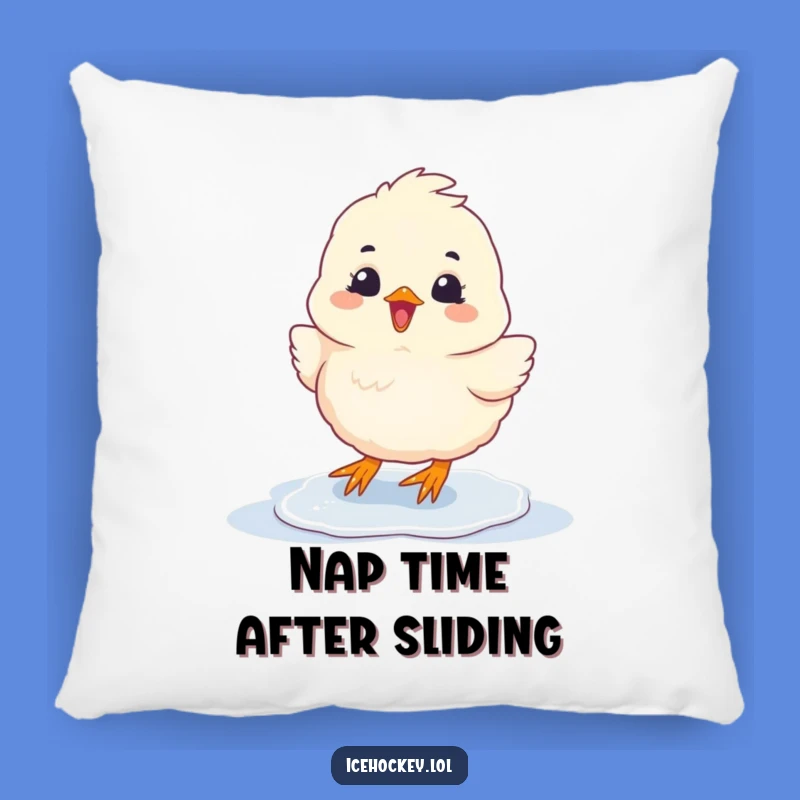 Funny Chick Sliding Pillow: Cozy Glee Accent Gift