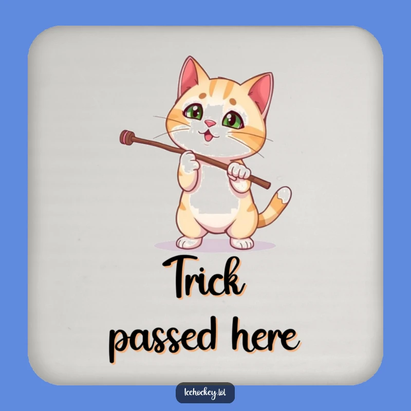 Funny Cat Magic Trick Coaster: Protect Surfaces with Humor