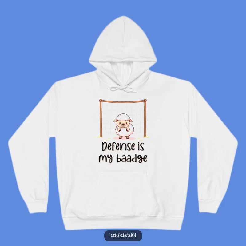 Cozy Funny Sheep Guarding Net Hoodie - Ultimate Warm Humor Gift for All