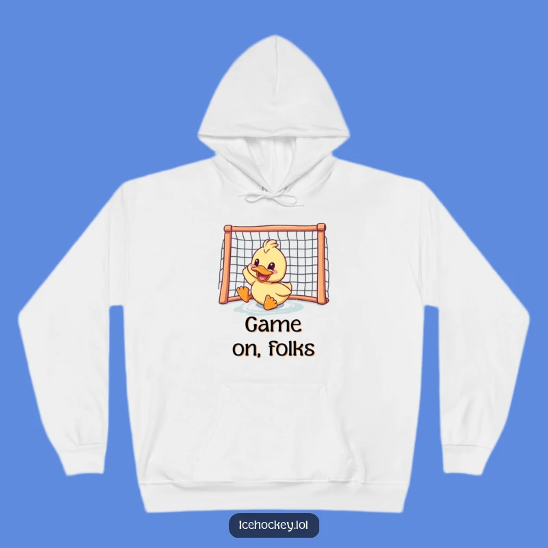 Funny Duck Hockey Hoodie: Stay Warm with This Hilarious Sports Apparel!