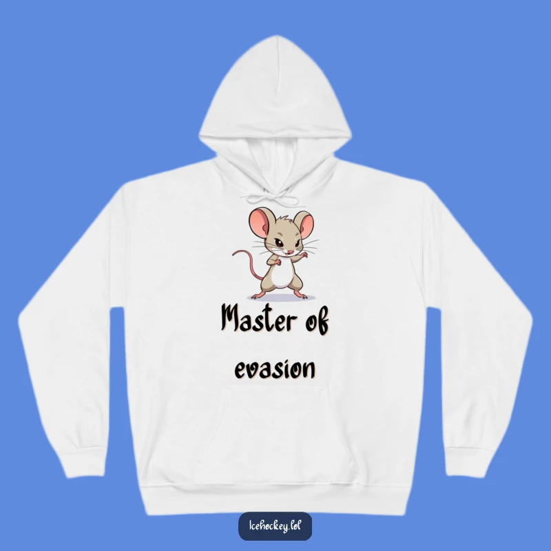 Funny Mouse Hockey Hoodie: Cozy Determined Deking for Warmth