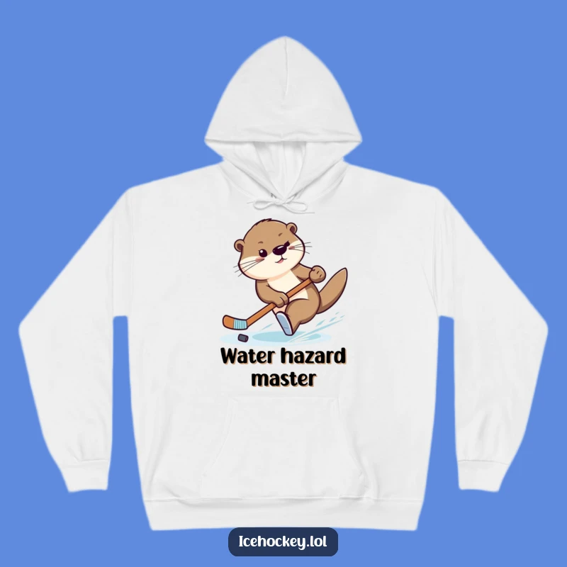 Funny Otter Hockey Hoodie: Cozy and Slick Swimmer Sweatshirt for Fans