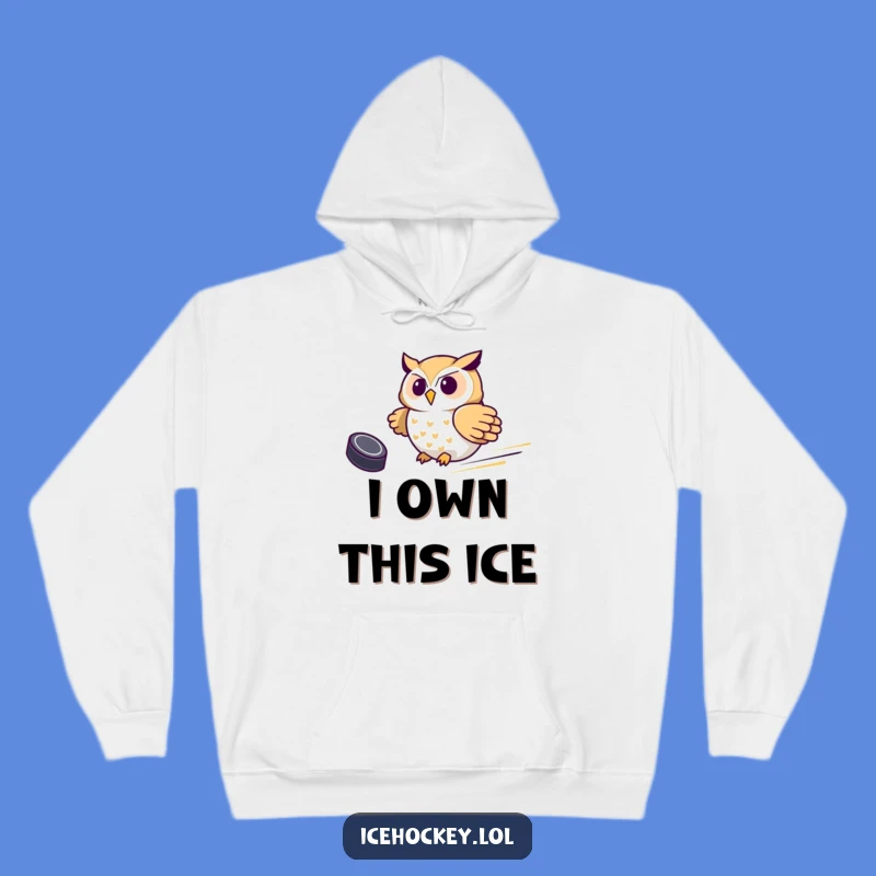 Funny Owl Hockey Hoodie - Cozy Champion Sweatshirt Gift