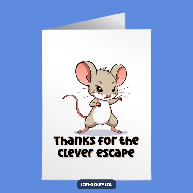Free Printable Thank You Card: Mouse's Deke Skill, Perfect Downloadable Gift