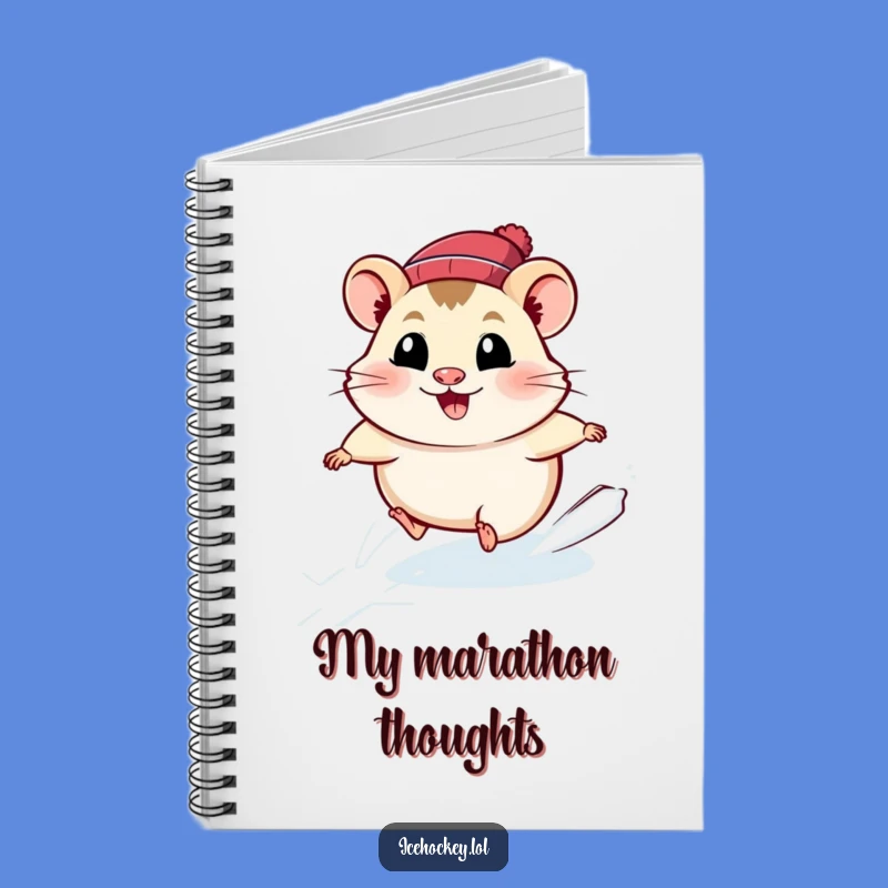 Funny Hamster Ice Skating Notebook: Jot Down Speedy Ideas