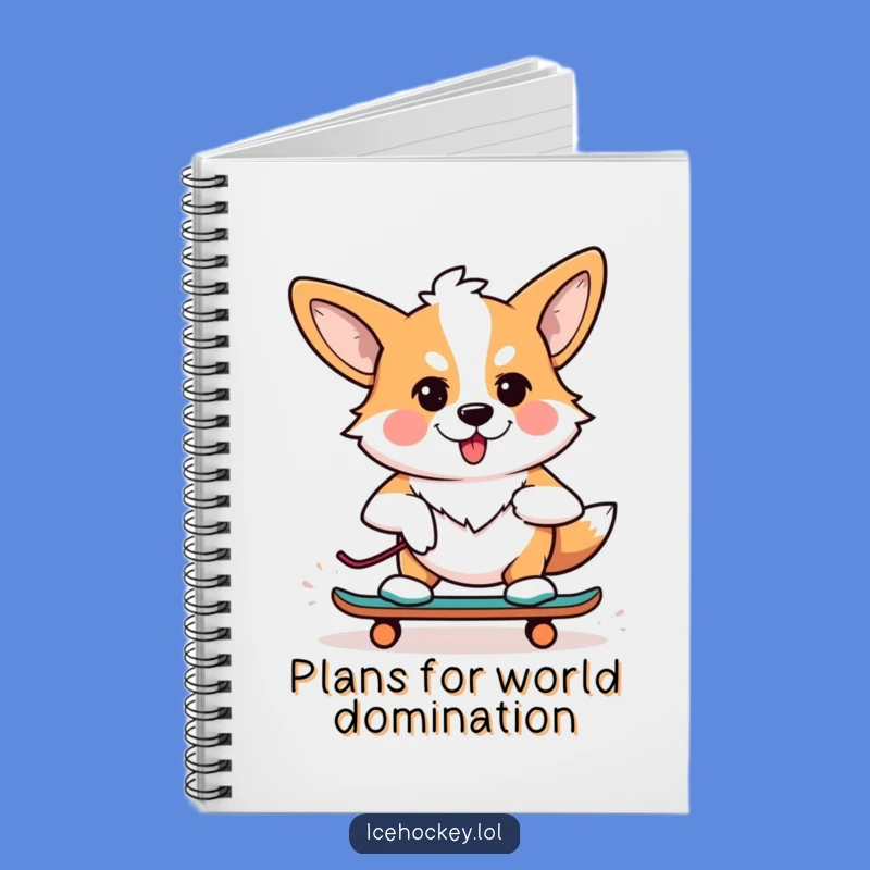 Funny Determined Corgi Notebook - Hilarious Journal for Dog Fans