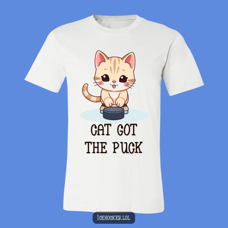 Funny Alert Kitten Hockey T-Shirt: Cute Goalie Tee - Perfect Funny Gift