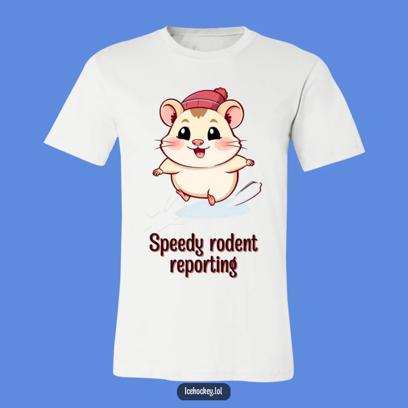 Funny Hamster Ice Skating T-Shirt: Fast & Joyful Pet Gift