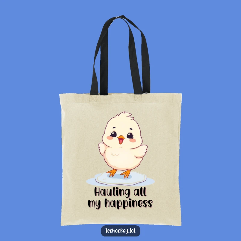 Funny Chick Sliding Tote Bag: Carry Your Glee Gift